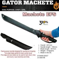 ราคา Gerber Gear Gator Machete EFS ใบมีด 18" with Plain Edge Blade and Saw, Gator Grip and Protective Sheath ของแท้ (6249870528)