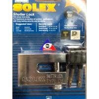 ราคา กุญแจล็อคประตูม้วน Solex(สำหรับล็อคหูช้างด้านข้าง)รุ่นCU- shutter (5539904412)