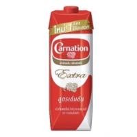 ราคา นมสดเอ็กซ์ตร้าตราคาร์เนชั่นแบบกล่อง 1 ลิตร carnation extra (19660313336)