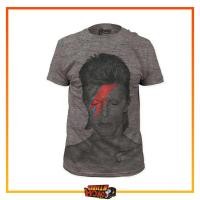 ราคา DAVID BOWIE Aladin Sane Big Print Subway Grey Original Music Band เสื้อยืด (26137932298)