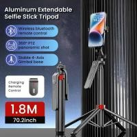 ราคา P185 Selfie Stick ขาตั้งกล้อง 1800 มม.โทรศัพท์ไร้สาย Gimbal Stabilizer ขาตั้งกล้องสําหรับโทรศัพท์ Monopod Gopro (48951833510)
