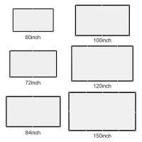 ราคา จอโปรเจคเตอร์พกพาความหนาแน่นสูงอัตราส่วน 16:9 1080P 3D 4K HD ขนาด 60 72 84 92 100 120 150 นิ้ว สำหรับบ้านและสำนักงาน (41500048174)