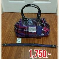ราคา coach bag poppy tartan satchel (239583050)