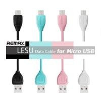 ราคา (แท้ 100%) Remax Lesu MicroUSB Cable 1เมตร สายชาร์จสำหรับ Android Samsung (607620573)