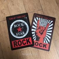 ราคา แผ่นป้ายสังกะสี ROCK (1766473568)
