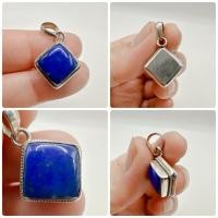 ราคา จี้เงินหินลาพิส ลาซูลี งานญี่ปุ่นมือสอง (41972572829)