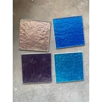 ราคา กระเบื้อง แผ่นเล็ก กระเบื้องแก้ว <ราคาต่อแผ่น> ขนาด 9.8 x 9.8 ซม สีน้ำเงิน สีเขียวน้ำทะเล - tiles (23824923095)