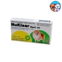 ราคา 1 หลอด Nuklear Spot On ผลิตภัณฑ์หยดหลังเห็บ สำหรับสุนัข น้อยกว่า 10 Kg. (43961855525)