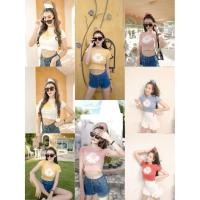 ราคา เสื้อครอปแขนสั้น ลายดอกเดซี่ เสื้อครอป ลาย Daisy (4042213857)