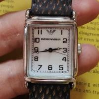 ราคา นาฬิกามือสอง สภาพสวย EMPORIO ARMANI Tank Watch ระบบถ่าน ใส่ได้ทั้งชายหญิง (20985229792)