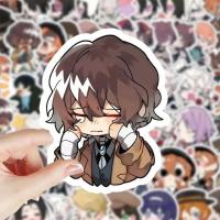 ราคา 10/30/60pcs Kawaii Bungou Stray Dogs Anime Stickers for Stationery Computer Helmet Cute Cartoon Decals Cool Kids DIY Sti (42477145009)