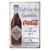 ราคา ป้ายสังกะสีวินเทจ Call for the Genuine Coca Cola (1082668814)