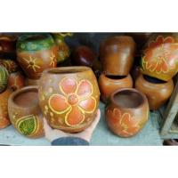 ราคา โอ่งดินเผา แจกันดอกไม้ดินเผา สูง 14 ซม. (52352142867)