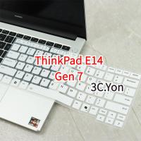 ราคา ตัวป้องกันแป้นพิมพ์ ThinkPad E14 Gen 7 Lenovo 14 ''นิ้ว Intel AMD ฝาครอบปุ่มกดแล็ปท็อปกันลื่นสีขาวสีชมพูซิลิโคนล้างทำความสะอาดได้ฟิล์มกันฝุ่นรวมทุกอย่างป้องกัน (43557409168)