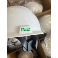 ราคา หมวกเซฟตี้ หมวกนิรภัย MSA สีขาว V-GARD ของแท้รองในจับยึด 4 จุด มอก รอง สายรัดค้าง 2 จุด (11148990106)