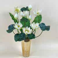 ราคา แจกันดอกบัวประดิษฐ์ขนาดใหญ่ ดอกบัวพร้อมแจกัน (26251353832)