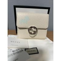 ราคา Gucci short interlocking wallet สีครีม (16620167920)