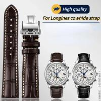ราคา สําหรับ Longines Masters Collection L3 L4 L2.628/L2.673 สายนาฬิกา Cowhide หนังผีเสื้อหัวเข็มขัดสายนาฬิกา 19 20 21 มม.สายรัดข้อมือ (40318370429)