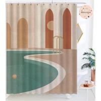 ราคา ม่านห้องน้ำมินิมอล preorder// miss.hygge (4265016033)