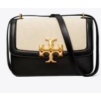 ราคา กระเป๋า tory ของแท้ Tory Eleanor black/canvas ใหม่ (23800548042)
