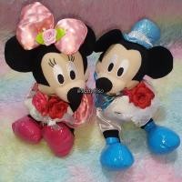 ราคา ตุ๊กตา Disney คู่มิกกี้ มินนี่ ถือดอกไม้ ชมพู ฟ้า ตุ๊กตามิกกี้เม้าส์ มินนี่เม้าส์ Mickey Minnie Mouse ดิสนีย์ (10139938966)