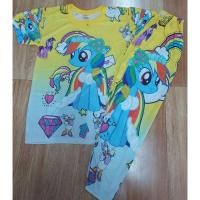 ราคา ชุดเซตแขนสั้นขายาว ลายโพนี่ (23817309965)