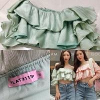 ราคา เสื้อเปิดไหล่แบรนด์ Flat2112 ไซส์ S (7915950453)
