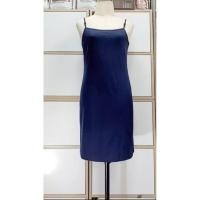 ราคา เดรสสั้นสายเดี่ยวผ้ายืดสีกรม (25367743258)