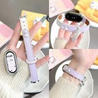 ราคา เล็บคู่หนังสายนาฬิกาสําหรับ Xiaomi Band 10 9 8 Pro Band สําหรับ Mi Band 10 9 รุ่นเซรามิค NFC Band อุปกรณ์เสริม (49005259218)