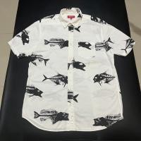 ราคา Supreme 2010ss Fish Bones Button Up Shirt (48703824571)