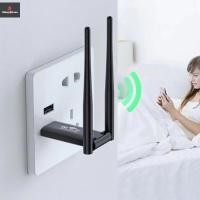 ราคา Cod USB 2.4G 300Mbps Wireless WiFi Repeater Extender Router WiFi สัญญาณ Amplifier Booster Long Range Wi-Fi Repeater Access Point ใหม่ (27517330050)