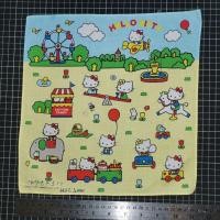 ราคา ผ้าเช็ดหน้าลิขสิทธิ์ของแท้ % Sanrio Hello Kitty 29x29cm. (18193551272)