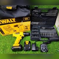 ราคา DEWALT สว่านไขควง รุ่น DCD700C2A ไร้สาย 10 มม.109 ชิ้น 10.8V.(รวมแบต1.3Ah x2ก้อน+ที่ชาร์จ) สว่าน แบต เครื่องมือช่าง (20682407551)