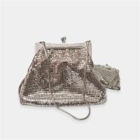ราคา กระเป๋าถือออกงาน โลหะสีเงิน (16867266847)