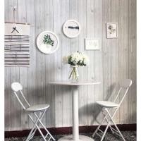 ราคา วอลเปเปอร์ติดผนัง มีกาวในตัว ติดเองได้ (ไม้เทา) (14112759606)