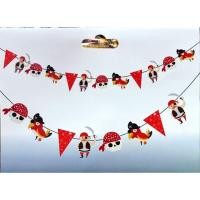 ราคา ธงโจรสลัด ธงราวไพเรท ธงสามเหลี่ยม ธงกระดาษ Pirate Paper Bunting ธงปาร์ตี้ ธงอีเว้นท์ ธงตกแต่ง ธงพร็อพ ธงวันเกิด (4334813023)
