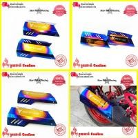 ราคา ครอบท่อเดิมสีไทเท ตรงรุ่น MT-15 ครอบท่อร้อน งานเลสทำสี รุ้ง(0110) (5563102759)