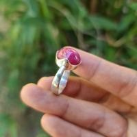 ราคา แหวนเงินแท้ทับทิมมีสตาร์ (5971404820)