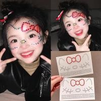 ราคา Self กาว 3D Face Jewels Facial Rhinestone สติกเกอร์ Body Brow แต่งหน้าคอสเพลย์ Kitty แมวคริสตัล Tattoo ความงามใหม่ (26570545350)