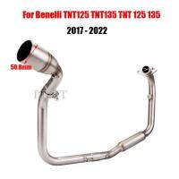 ราคา Slip-On For Benelli TNT125 TNT135 TNT 125 135 2017 - 2022 Motorcycle Exhaust Modify Front Mid Link (42776487045)