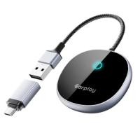ราคา Wired to Wireless Carplay & Android Auto Adapter Wireless CarPlay พร้อมอะแดปเตอร์ไร้สาย USB Android Auto สําหรับ (58055330141)
