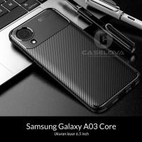 ราคา เคส Samsung Galaxy A03 CORE ใยสังเคราะห์ซิลิโคนป้องกันคาร์บอน (41855769979)