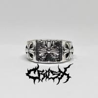 ราคา SKI CH RING / SKULL RING BLACK SILVER RING / CROSS RING STAR CROSS RING SKULL RING แหวนสไตล์เกาหลีสไตล์เกาหลีสไตล์เกาหลีแหวน AESTHETIC STAINLESS TITANIUM MENS RING HIP PUNK PUNK (44121524289)