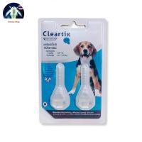 ราคา Cleartix ** 2 หลอด** ผลิตภัณฑ์ป้องกันเห็บและหมัด ยาหยดกำจัดเห็บหมัด สุนัข 10.1-20 กก. สีฟ้า (3406880177)