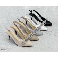 ราคา (งานกล่อง) BELONGSE' B8-527 รองเท้าหัวแหลมรัดส้น ส้นสูง 3 นิ้ว ดีเทลหน้าสายเพชรโบว์ ทรงสวย หนังนิ่ม ใส่สวยมากๆค่ารุ่นนี้ (27668689404)