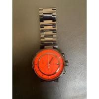 ราคา ISSEY MIYAKE Chronograph ตัวเรือนรมดำ หน้าส้ม ของแท้ มือสอง (24387722149)