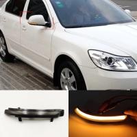 ราคา Car Flashing 2Pcs Auto Lighting For Skoda Octavia 2009-2013 SUPERB 2008-2014 Dynamic LED Turn Signa (45055657723)