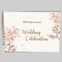 ราคา สมุดเซ็นอวยพรสมุดประสาทพรWedding Celebration ขนาดA4 (25371834428)