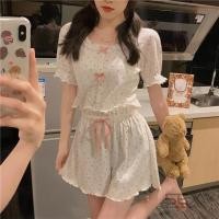 ราคา Sexy Girl ชุดนอนสองชิ้น น่ารัก ลายดอกไม้ สวมใส่สบาย จัดส่งจากประเทศไทย H9496 (28766678590)