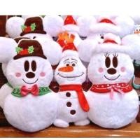 ราคา หมอน Tokyo Disney Snowman Mickey Minnie Olaf Big cushion Plush Doll Christmas 2015 (18863105857)